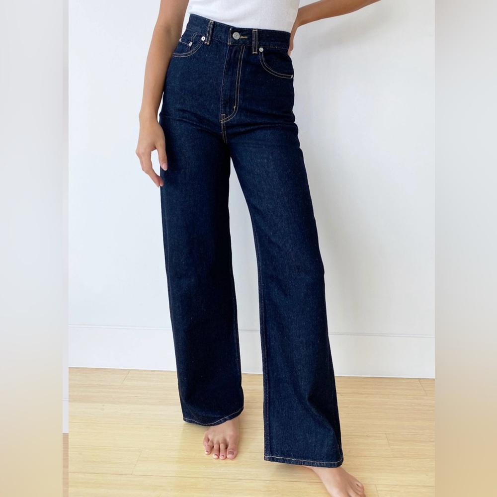 LEVI'S High Loose Ample Haut Dark Wash Jeans Size 25